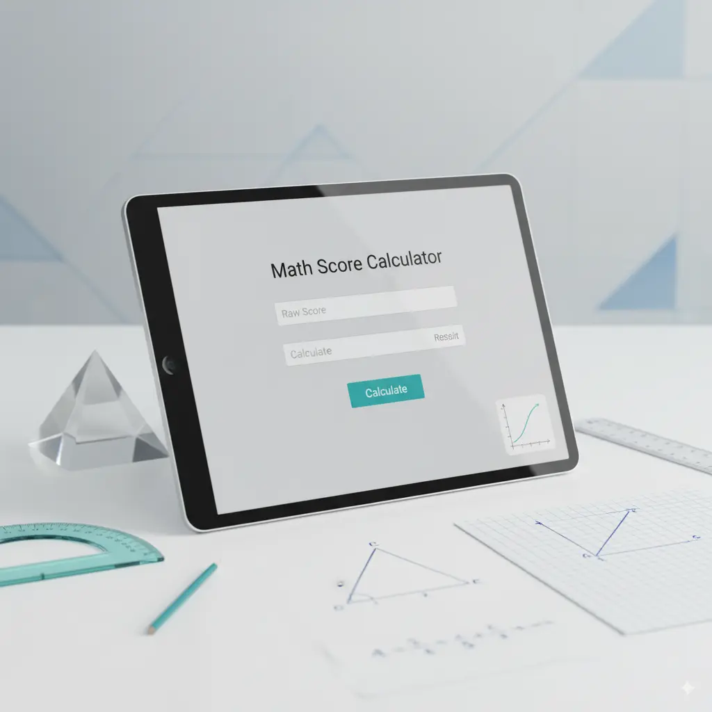 SAT Math Score Calculator showing math section scoring